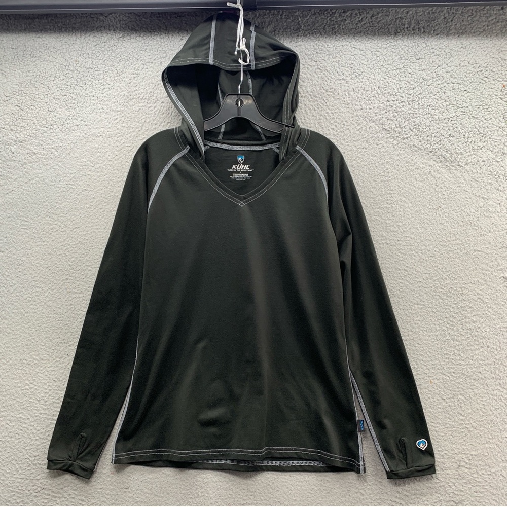Kuhl Signature Women's Black Hooded Long-Sleeve Top